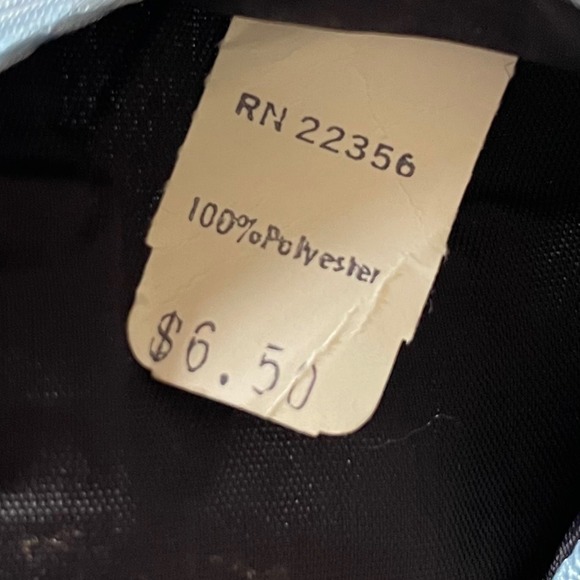 Lilly Dache men's light blue 60s 1970s medallion wide necktie polyester New - Picture 7 of 9